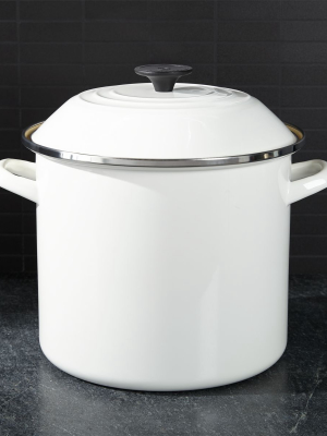 Le Creuset ® White 10-qt. Enameled Stock Pot