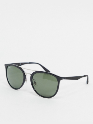 Ray-ban Round Sunglasses In Black Orb4285