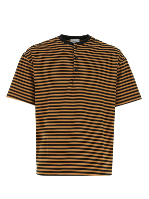 Rhude Striped Button Front T-shirt