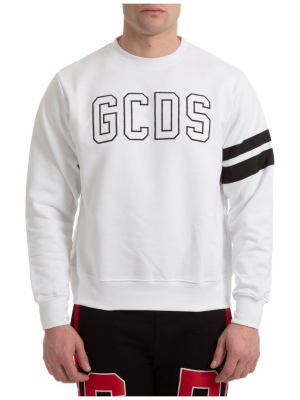 Gcds Logo Embroidered Crewneck Sweatshirt