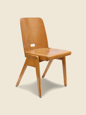 English Industrial Plywood Chair #2