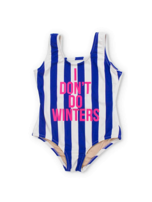 Shade Critters Girls I Don't Do Winters One Piece Swimsuit