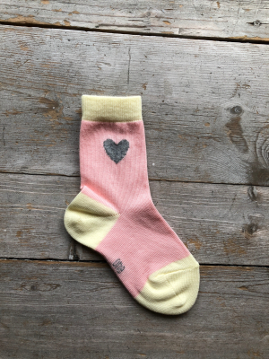 Socks Heart Soft Pink