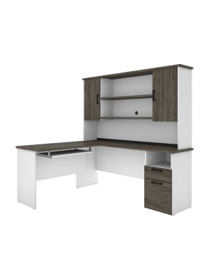 Norma L - Shaped Desk With Hutch - Bestar