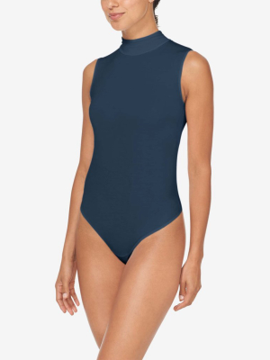 Women's Second Skin Mock Neck Bodysuit