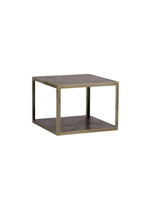 Mara End Table - Smoked Mocha