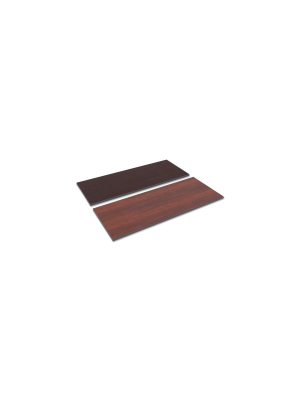 Alera Reversible Laminate Table Top, Rectangular, 59 1/2w X 23 5/8,med Cherry/mahogany Tt6024cm