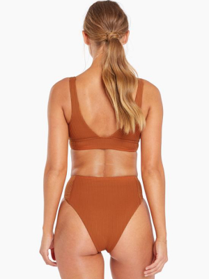 Sienna High Waist Bottom - Chai Ecorib