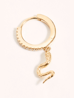 Pamela Love X Fp Snake Charm Huggie Single Earring