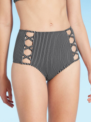 Women's Caged High Waist Bikini Bottom - Shade & Shore™