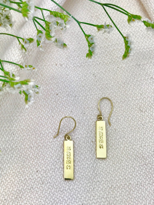 Peace Bar Earrings