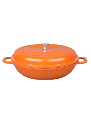 Masterpan 3qt Non-stick Cast Aluminum Dutch Oven Orange