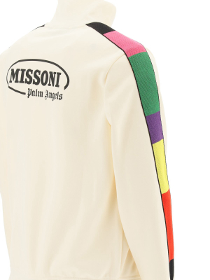 Palm Angels X Missoni Sport Logo Print Zip-up Track Jacket