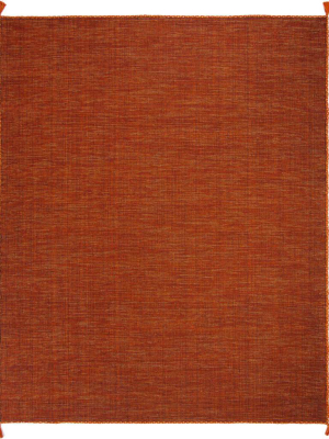 Montauk Washed Orange/black Area Rug