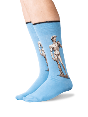 Men's Michelangelo's David Crew Socks