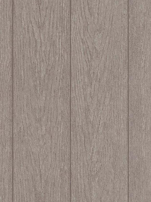 Brennan Faux Wood Wallpaper In Brown Design By Bd Wall