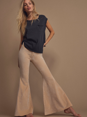 Just Float On Velvet Flare Jeans