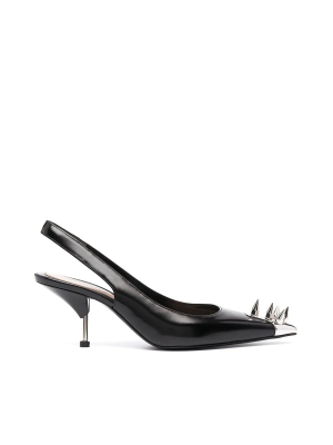 Alexander Mcqueen Spike Studded Slingback Pumps