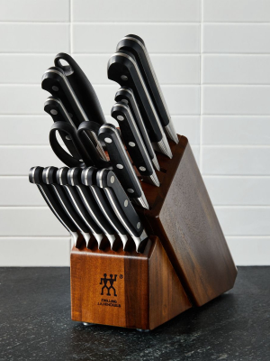 Zwilling ® J.a. Henckels Pro 16-piece Acacia Block Knife Set