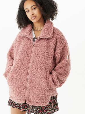 Uo Cozy Pink Sherpa Jacket