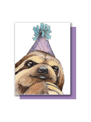 Party Sloth Card - Pw5