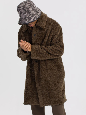 Brown Faux Fur Coat
