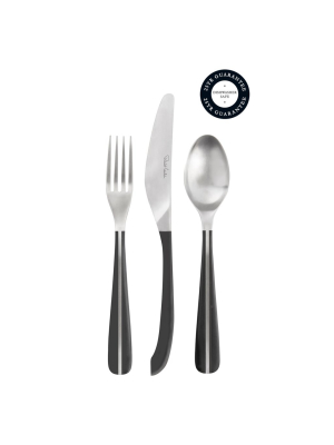 Contour Noir Satin Cutlery Sample Set, 3 Piece