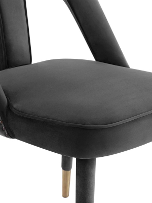 Petra Side Chair, Dark Grey