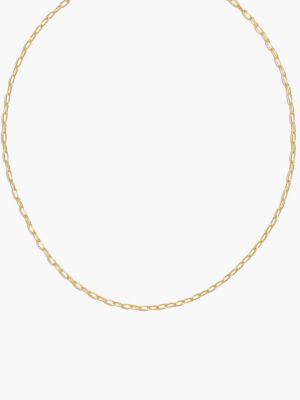 Delicate Collection Demi-fine Paperclip Chain Necklace