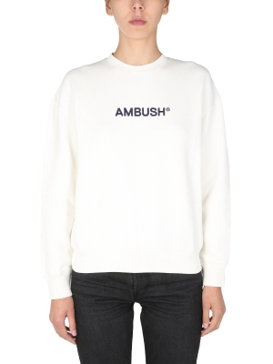 Ambush Logo Embroidered Crewneck Sweatshirt