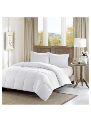 Westport Cotton Percale Luxury Down Alternative 300 Thread Count Comforter