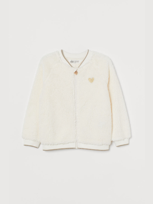 Zip-up Teddy Bear Cardigan