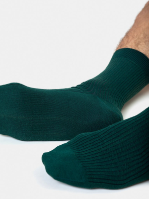 Classic Organic Sock - Emerald Green