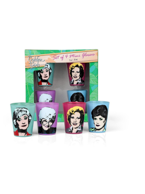 Just Funky Golden Girls 2oz Character Shot Glasses | Set Of 4