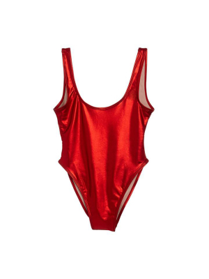 Metallic Red [blank Swimsuit]
