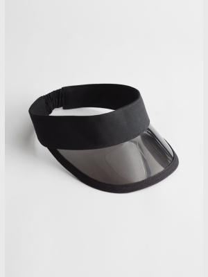 Clear Brim Sun Visor