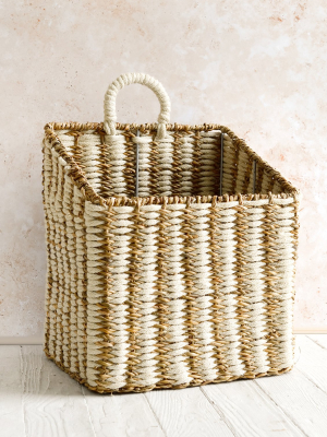 Jute & Seagrass Square Basket