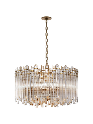 Adele Large Wide Drum Chandelier In Various Colors