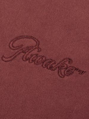 Awake Sunbleached Logo Hoodie - Maroon