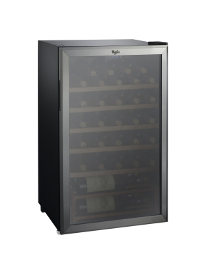 Whirlpool 35 Bottle 3.6 Cu. Ft Wine Fridge-stainless Steel-jc-103ez