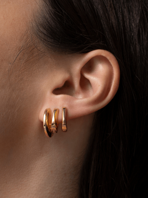 Toni Hinged Hoop Earrings - Small