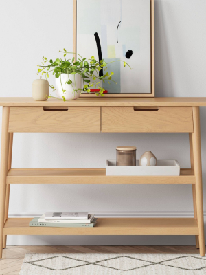 Ellwood Wood Console Table With Drawers - Project 62™