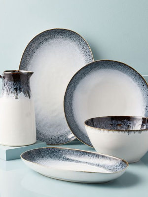 Reactive Glaze Serveware - Black/white