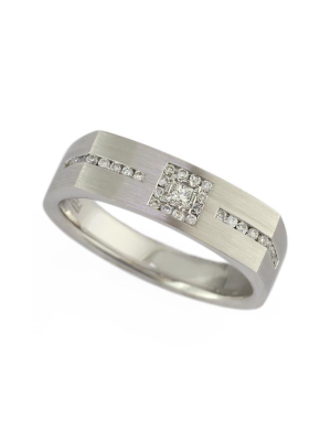 Effy Men's Men's 14k White Gold Diamond Ring, .25 Tcw