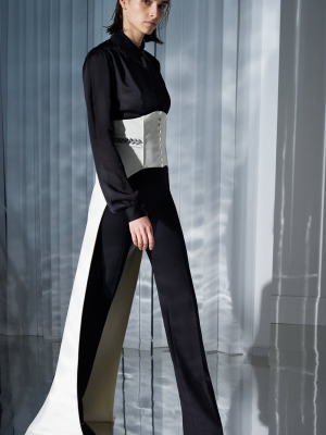 Aduke Draped Silk Charmeuse Top