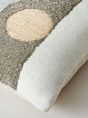 Embellished Deco Contours Pillow Cover