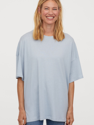 Oversized Modal-blend T-shirt