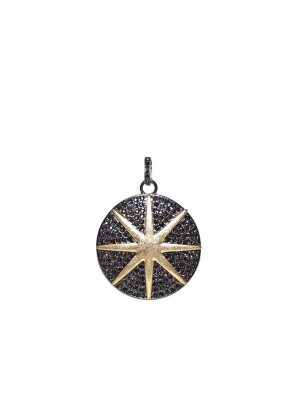 Metal Pave Stone Bale Charm