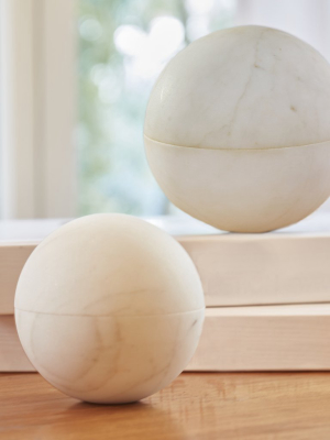 Desert Lily Marble Sphere Box - Small