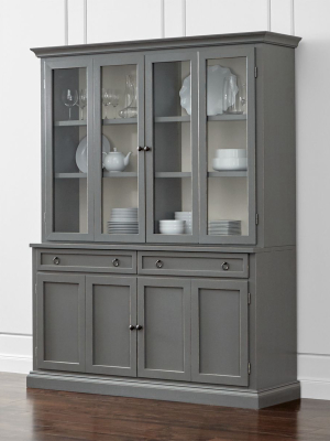 Cameo 2-piece Grey Glass Door Wall Unit